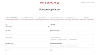 
                            1. Recruits Portal - careers.bain.com