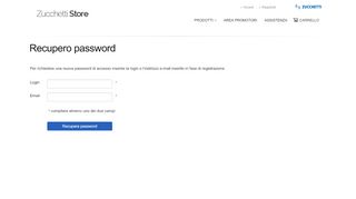 
                            9. Recupera password - Zucchetti Store