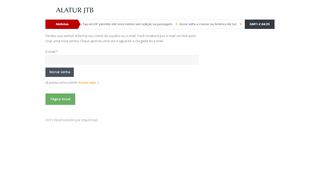 
                            8. Recuperação de senha | Portal AlaturJTB