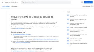 
                            4. Recuperar Conta do Google ou serviço do Gmail - Ajuda do ...