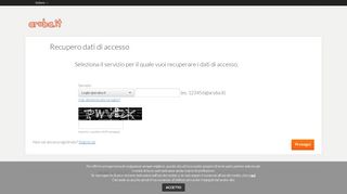 
                            7. Recupero dati di accesso - gestioneaccessi.aruba.it