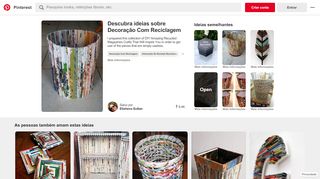 
                            8. Recycled magazine trash can | crafts | Artesanato de ...