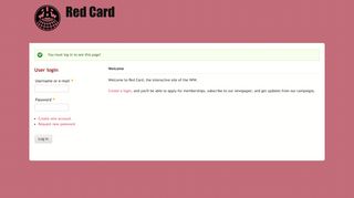 
                            2. Red Card - Iww