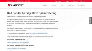 
                            6. Red Condor Spam Filtering | Hargray