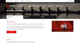 
                            8. Red Hat Accelerators Program - Red Hat Customer Portal