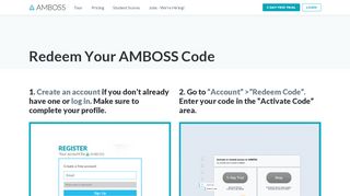 
                            5. Redeem Your AMBOSS Code