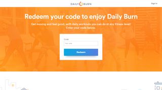 
                            4. Redeem your code to enjoy Daily Burn - Daily Burn — A Better ...