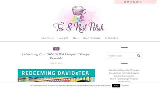 
                            3. Redeeming Your DAVIDsTEA Frequent Steeper …