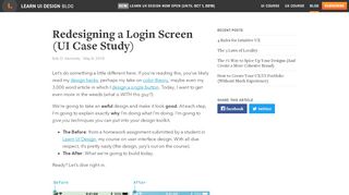 
                            3. Redesigning a Login Screen (UI Case Study) – Learn UI Design
