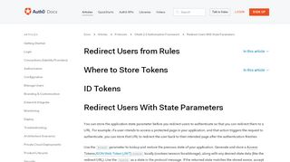 
                            3. Redirect Users With State Parameters - Auth0