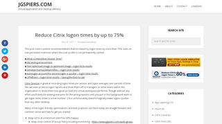 
                            4. Reduce Citrix logon times by up to 75% – JGSpiers.com