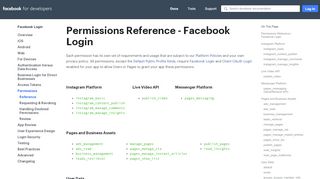 
                            3. Reference - Facebook Login - Documentation - Facebook for ...