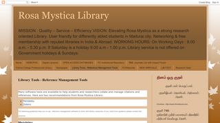 
                            6. Reference Management Tools - Rosa Mystica Library