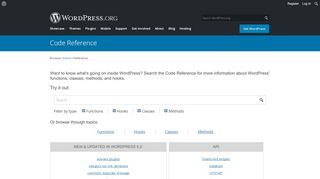 
                            3. Reference | WordPress Developer Resources