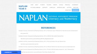 
                            5. References - NAPLAN YEAR 5