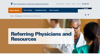 
                            2. Referring Physicians and Resources - The University of Kansas ...