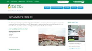 
                            3. Regina General Hospital - Regina Qu'Appelle Health Region