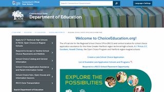 
                            10. Regional School Choice Office Home Page - CT.gov