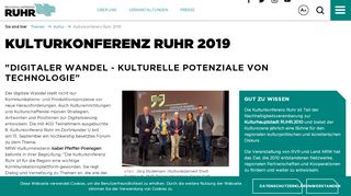 
                            5. Regionalverband Ruhr - Kulturkonferenz Ruhr