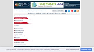 
                            8. Regione Lazio - MOBILITA' E TRASPORTO PUBBLICO …