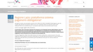 
                            1. Regione Lazio: piattaforma sistema pagamenti …