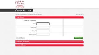 
                            6. Register Account - QTAC