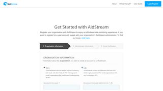 
                            4. Register - AidStream