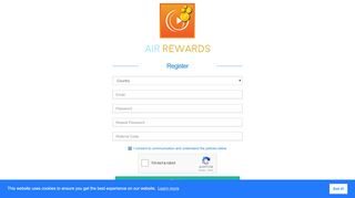 
                            1. Register - Air Rewards Portal