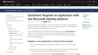 
                            4. Register an app with the Microsoft identity platform - Microsoft identity ...