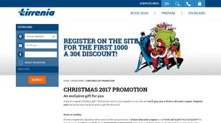 
                            4. Register and discover the Tirrenia Christmas 2017 promotion