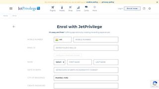 
                            5. Register and Enrol for JetPrivilege Membership | JetPrivilege