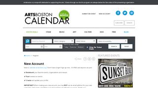 
                            3. Register | ArtsBoston Calendar