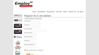 
                            6. Register as a Job Seeker - EmploySA