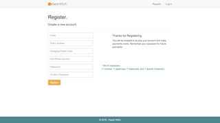 
                            7. Register as a new user - Aspen Insurance Customer Portal