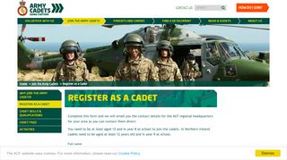 
                            3. Register As An Army Cadet | Army Cadet Force