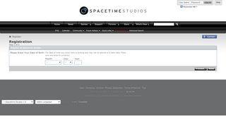 
                            1. Register at Spacetime Studios