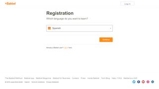 
                            2. Register - Babbel.com