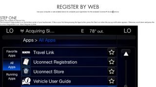 
                            4. Register by Web - Uconnect