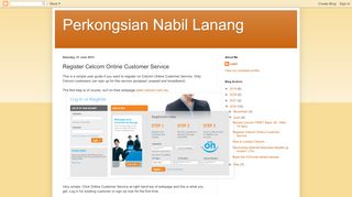 
                            8. Register Celcom Online Customer Service