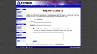 
                            6. Register Expresso - ultrapico.com
