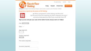 
                            2. Register | Face to Face Dating