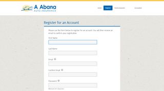 
                            7. Register for an Account - A Abana