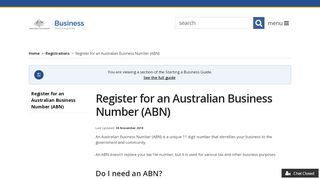 
                            2. Register for an Australian Business Number (ABN ...