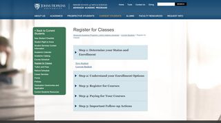 
                            6. Register for Classes | Advanced Academic Programs | Johns Hopkins ...