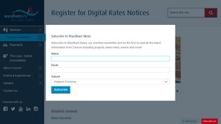 
                            2. Register for Digital Rates Notices | Wyndham City