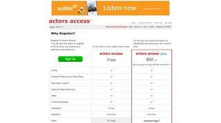 
                            2. Register for FREE! - actors access (sm)