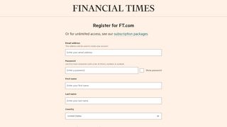 
                            4. Register for FT.com | Financial Times