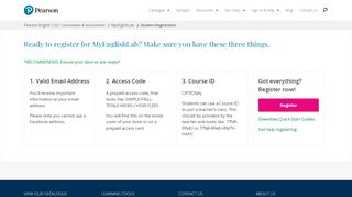 
                            2. Register for MyEnglishLab - Pearson