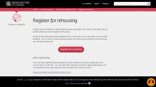 
                            2. Register for rehousing - Manchester City Council