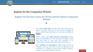 
                            2. Register for the Companion Website | The 30-Day …